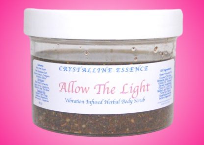 Allow The Light Vibration Infused Herbal Body Scrub 8oz Jar