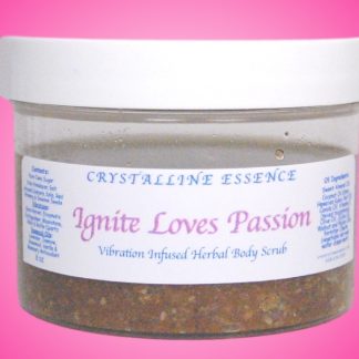 Ignite Loves Passion Vibration Infused Herbal Body Scrub 8oz Jar